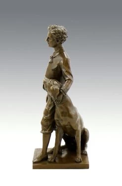 Art Nouveau Bronze - The Prince Impérial With His Dog Néro, Sign -Salvador Dali Shop 397 859300adc8fa37