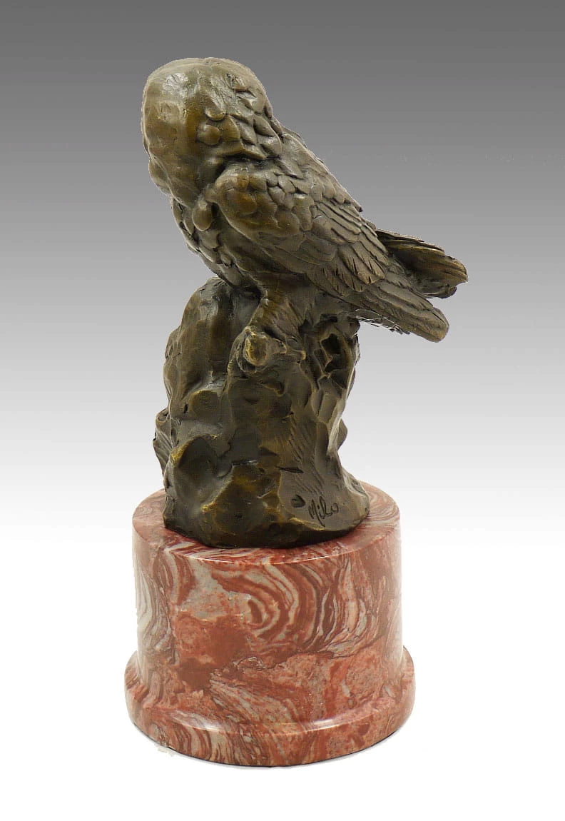 Animal Bronze Sculpture - Two Owls - Signed By Milo 3 Animal Bronze Sculpture - Two Owls - Signed By Milo - Image 3