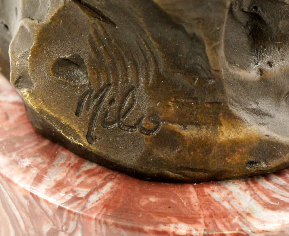 Animal Bronze Sculpture - Two Owls - Signed By Milo 4 Animal Bronze Sculpture - Two Owls - Signed By Milo - Image 4