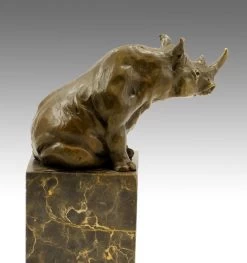 Abstract Animal Sculpture - Sitting Rhino - Signed Milo -Salvador Dali Shop 402 559300adf9439e