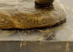 Bronze Sports Trophy - The Football Player - Signed Milo -Salvador Dali Shop 405 659300ae11e81f