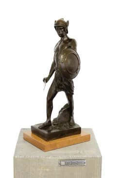 Mythology Sculpture - Warrior - Signed B. Thorvaldsen