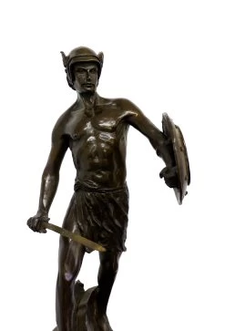 Mythology Sculpture - Warrior - Signed B. Thorvaldsen -Salvador Dali Shop 448 559300afad36a3