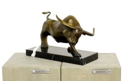 Modern Animal Sculpture - Strong Bull - Signed Milo