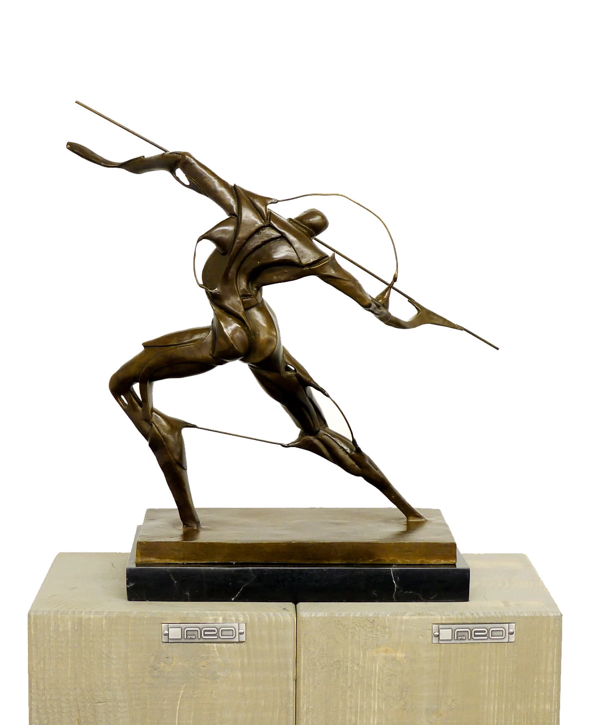 Futurism Bronze Figure - Warrior With Spear - Signed U. Boccioni 4 Futurism Bronze Figure - Warrior With Spear - Signed U. Boccioni - Image 4