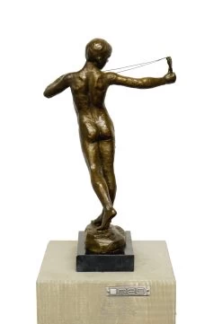 Art Nouveau Bronze - Boy With Catapult - W. R. Dick -Salvador Dali Shop 457 359300b0140d8a