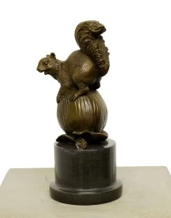 Modern Art Animal Bronze - Squirrel With Nut - Signed Milo -Salvador Dali Shop 464 359300b0511f2d