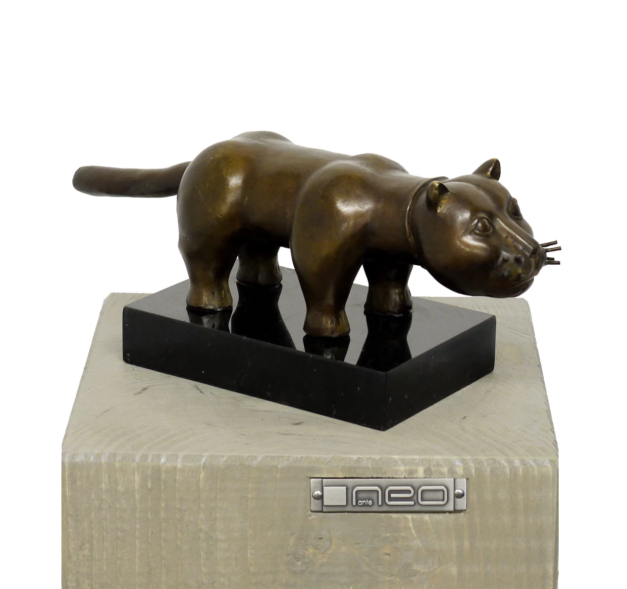 Modern Art Animal Bronze - El Gato, Signed F. Botero 3 Modern Art Animal Bronze - El Gato, Signed F. Botero - Image 3