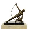 "The Bender" Art Deco Bronze Figure, Signed J. De Roncourt