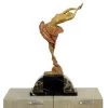 Coloured Art Deco Bronze Sculpture - Signed - F. Preiss