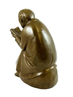 Modern Art Bronze - The Book Reader - 1936, Signed Ernst Barlach -Salvador Dali Shop 508 359300b42a221d