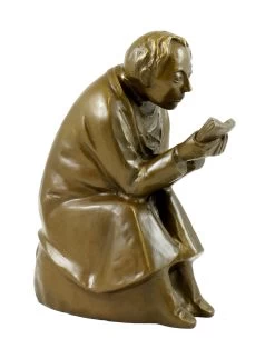 Modern Art Bronze - The Book Reader - 1936, Signed Ernst Barlach -Salvador Dali Shop 508 559300b42d64f9
