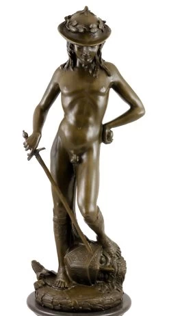 Mythology Bronze Statue - Donatello's David - Signed Donatello -Salvador Dali Shop 512 759300b3b95b01