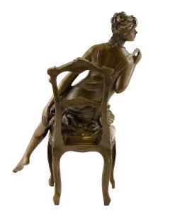Art Deco Bronze - Dancer In Erotic Pose - Signed D.Campagne -Salvador Dali Shop 513 459300b3c0f9ae