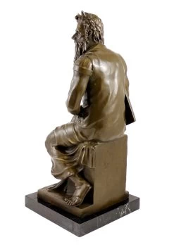 Bronze Figure - The Moses Of Michelangelo - Signed Michelangelo -Salvador Dali Shop 517 459300b3f252b3