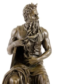 Bronze Figure - The Moses Of Michelangelo - Signed Michelangelo -Salvador Dali Shop 517 559300b3f428ac