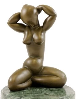 Modern Bronze Figure - Karyatide - Signed Amedeo Modigliani