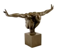 Modern Bronze Figure - The Athlete - Signed Milo