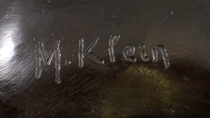 Bronze Sculpture - Buddha With Inspiration - Signed M. Klein 7 Bronze Sculpture - Buddha With Inspiration - Signed M. Klein - Image 7