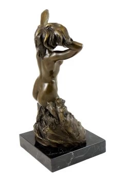 Female Nude Bronze - Baigneuse - 1880, Signed Auguste Rodin