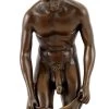 Erotic Bronze Figure - Nude Of A Lustful Young Man - Sign.