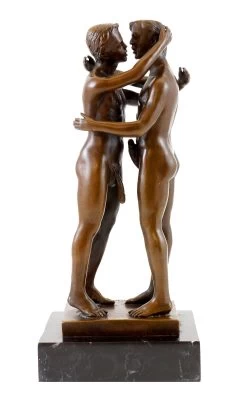 Gay Bronze - Homoerotic Play Between Two Men - Sign. M. Nick -Salvador Dali Shop 535 859300bf443da2