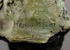 Abstract Bronze Head On A Marble Base After Henry Moore -Salvador Dali Shop 540 659300b4ada36b