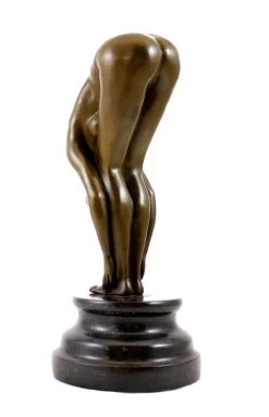 Bronze - A Bent-over Woman On A Marble Pedestal, Sign. Milo -Salvador Dali Shop 551 359300b57a3486