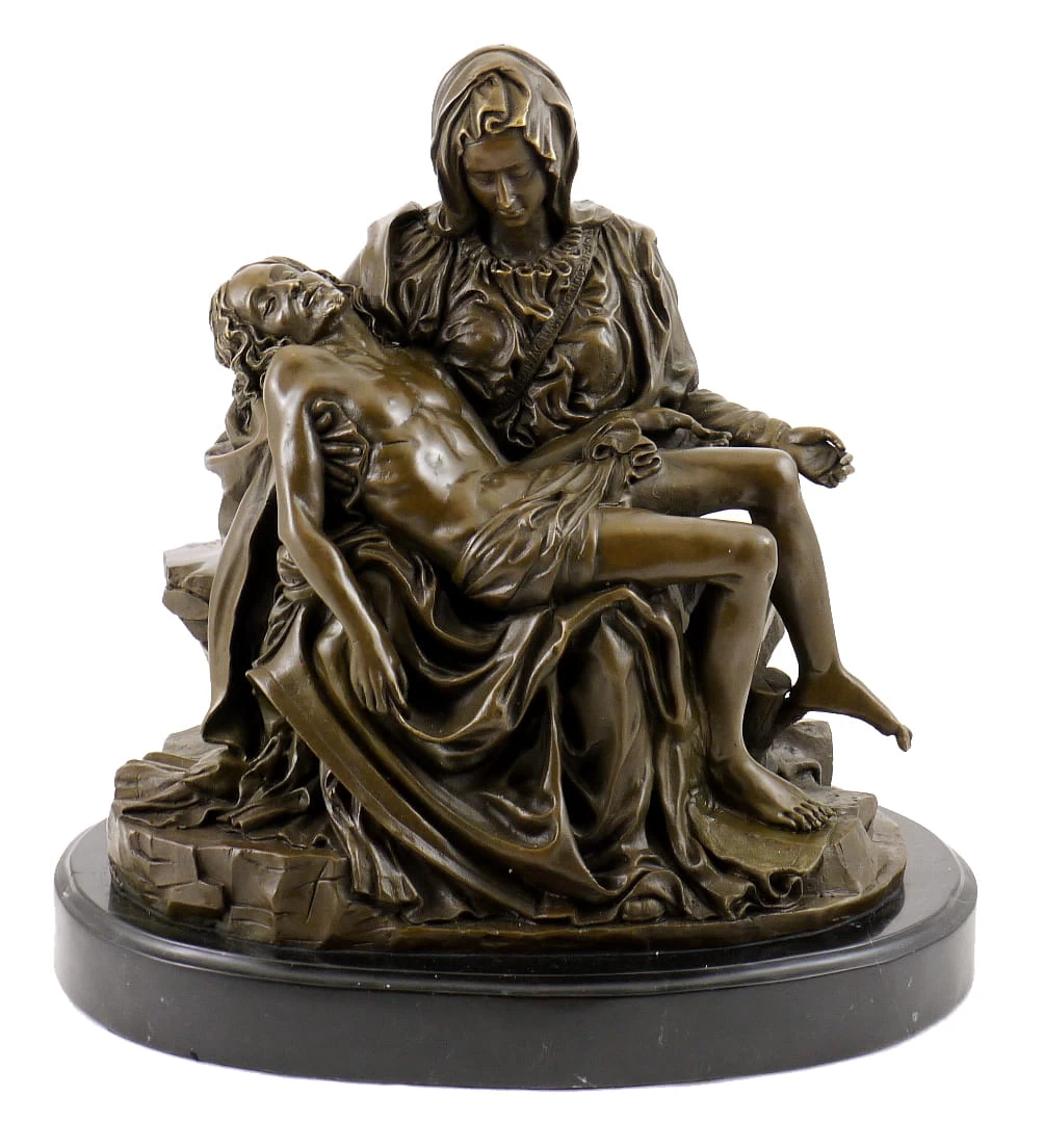 Roman Bronze Sculpture - Pietà - By Michelangelo 1 Roman Bronze Sculpture - Pietà - By Michelangelo