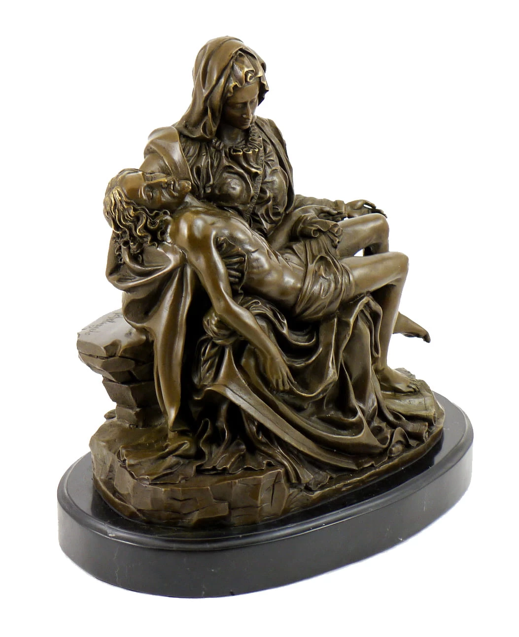 Roman Bronze Sculpture - Pietà - By Michelangelo 2 Roman Bronze Sculpture - Pietà - By Michelangelo - Image 2