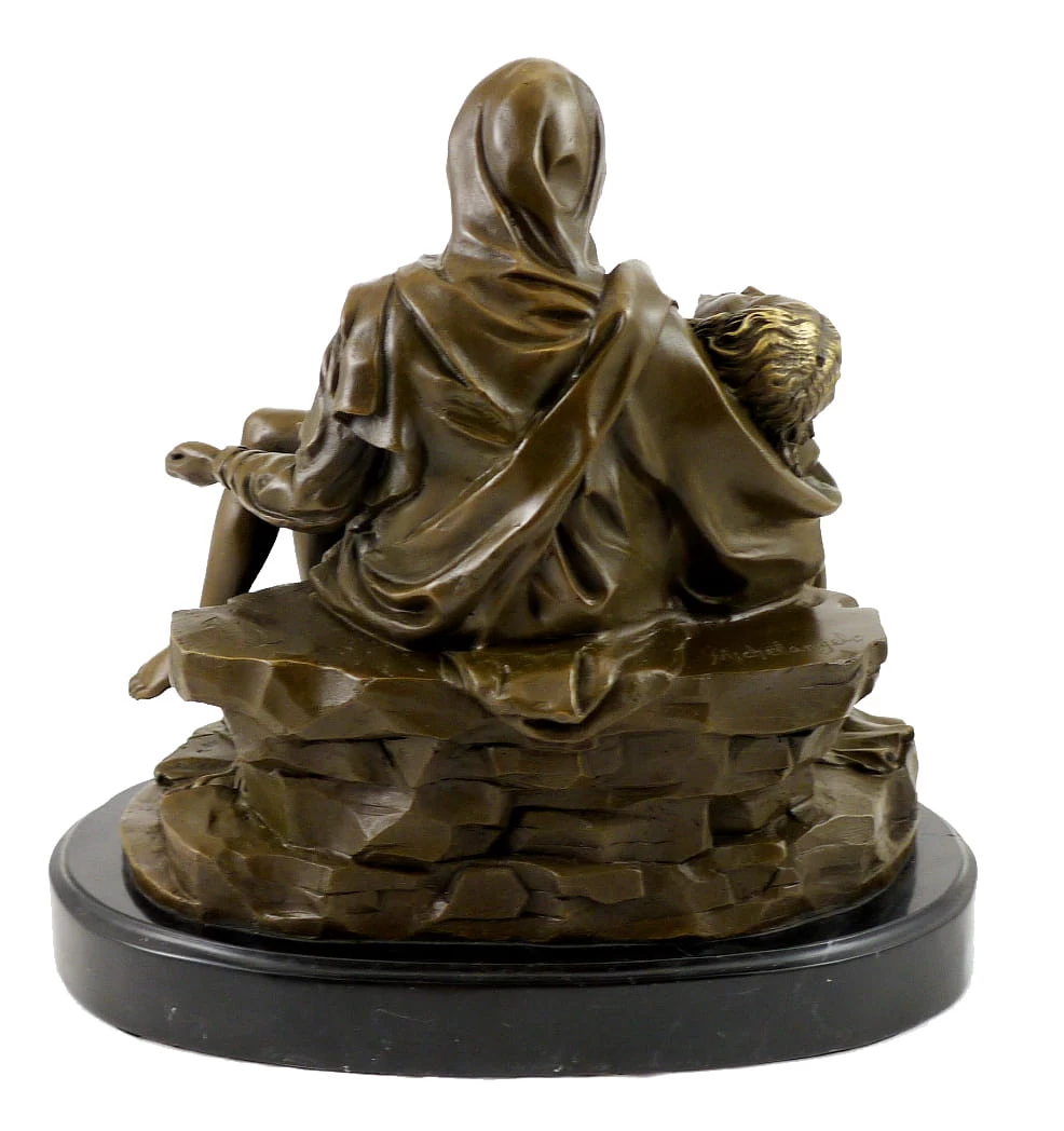 Roman Bronze Sculpture - Pietà - By Michelangelo 5 Roman Bronze Sculpture - Pietà - By Michelangelo - Image 5