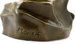 Art Nouveau Nude Bronze - Nude Woman On The Rock- Sig. Moren -Salvador Dali Shop 557 4