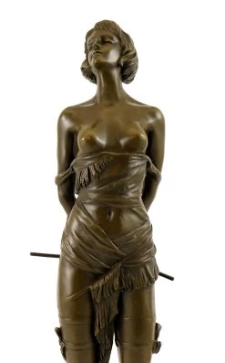 Erotic Bronze Figure - Girl With Riding Corp - Sign. Bruno Zach