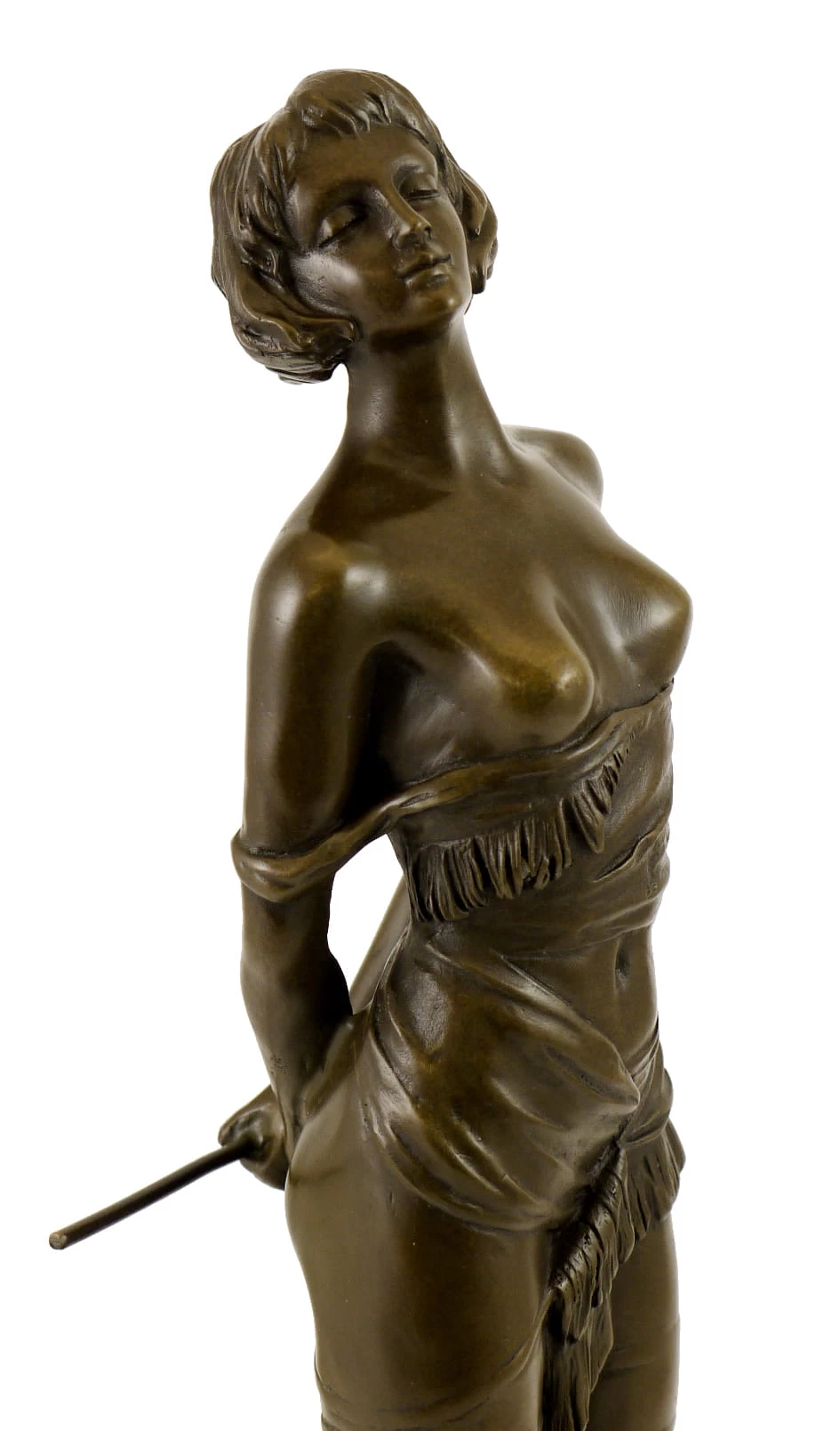 Erotic Bronze Figure - Girl With Riding Corp - Sign. Bruno Zach 3 Erotic Bronze Figure - Girl With Riding Corp - Sign. Bruno Zach - Image 3