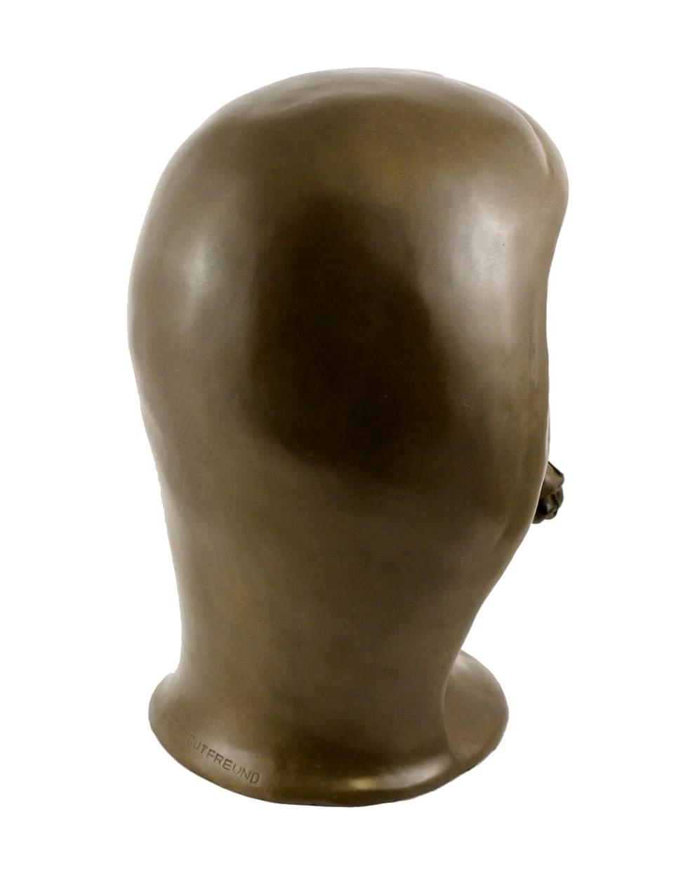 Bronze Head - Girl With Rose - Signed By Otto Gutfreund 4 Bronze Head - Girl With Rose - Signed By Otto Gutfreund - Image 4