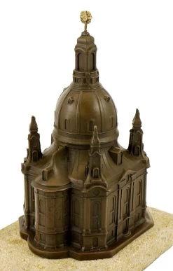 Bronze Statue - The Dresden Frauenkirche / Church Of Our Lady