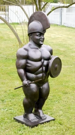 XXL Bronze Sculpture - Roman Warrior - Sign. Fernando Botero -Salvador Dali Shop 565 459300b61f1cd4