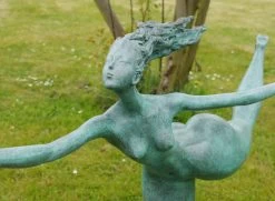 Big Futuristic Bronze Sculpture - Walking Female Nude - Signed Milo -Salvador Dali Shop 566 359300b62cdc8e