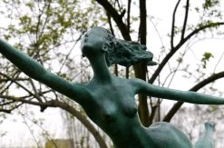 Big Futuristic Bronze Sculpture - Walking Female Nude - Signed Milo -Salvador Dali Shop 566 559300b631a655