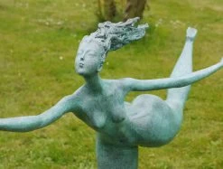 Big Futuristic Bronze Sculpture - Walking Female Nude - Signed Milo -Salvador Dali Shop 566 659300b633d079