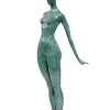 Slender Woman Nude Of Bronze - Floating Girl - Signed By Milo