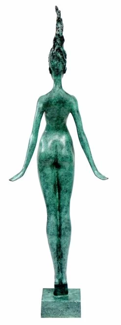 Slender Woman Nude Of Bronze - Floating Girl - Signed By Milo -Salvador Dali Shop 567 559300b64009f1