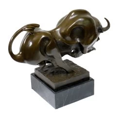 Huge Animal Figure For The Garden - Cubistic Bronze Bull -Salvador Dali Shop 568 359300b647f905