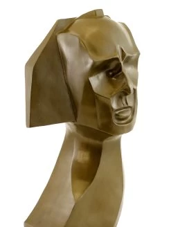 Cubistic Bronze Bust Of Herwarth Walden - Sign. William Wauer