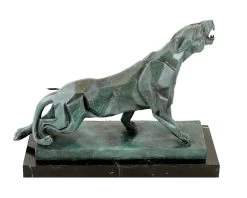 Cubistic Bronze Panther - Signed By Duvernet -Salvador Dali Shop 570 459300b66d9677