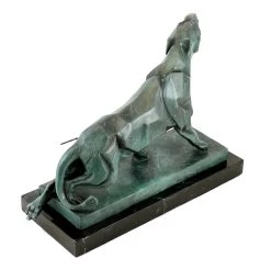 Cubistic Bronze Panther - Signed By Duvernet -Salvador Dali Shop 570 559300b66f410d