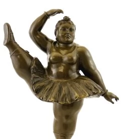 Bronze Figurine - Ballerina With Leg Up - Sign. Fernando Botero -Salvador Dali Shop 575 559300b6c048bf
