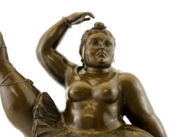 Bronze Figurine - Ballerina With Leg Up - Sign. Fernando Botero -Salvador Dali Shop 575 6