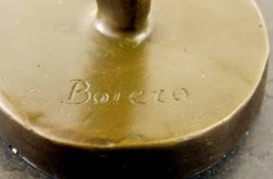 Bronze Figurine - Ballerina With Leg Up - Sign. Fernando Botero -Salvador Dali Shop 575 8