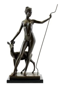 Bronze Sculpture By Edward McCartan - Diana And Doe - Signed
